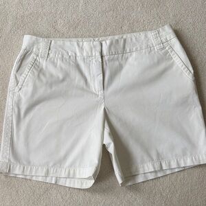 J. Crew Women's Classic White Bermudas